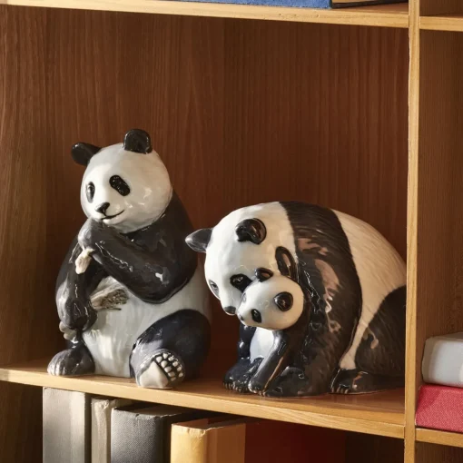 Figurines Panda with Cub, 13 cm