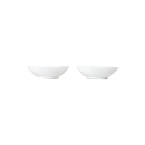 White Fluted Bowl, 9 cl, 2 pcs