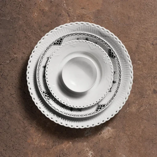 White Fluted Bowl, 9 cl, 2 pcs