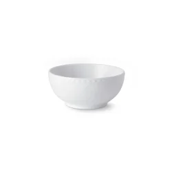 White Fluted Half Lace Bowl, 73 cl
