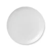 White Fluted Plate Coupe, 23 cm